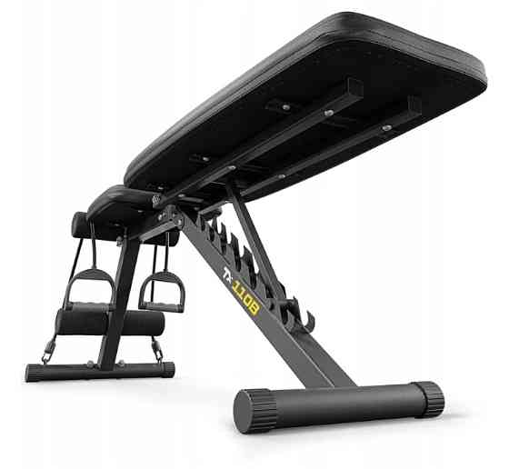 Тренировочная скамья для дома и спортзала регулируемая с эспандерами Спортивная скамья для тренировок TX-110B Киев