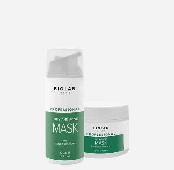 Маска себорегулююча з Каоліном Oily and Acne Mask BIOLAB Estetic, 100 мл Дніпро