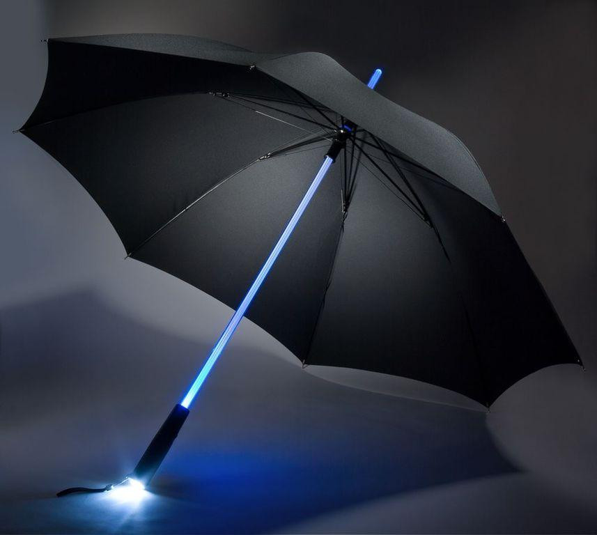 Зонт ЧЕРНЫЙ светящийся с фонариком «Джедай» / Light Saber Umbrella Кременчуг - изображение 1