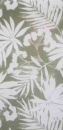 Шпалери вінілові на флізеліні Rasch Clasik 0,53х10 квіти листя гілки білі на зеленому Київ