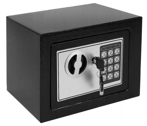 Електронний сейф металевий для зберігання цінних речей з ключами Malatec (S8799) Нововолинськ - фото 2