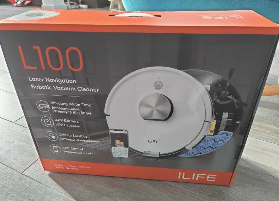 Робот-пылесос ILife L100 для сухой и влажной уборки с поддержкой Wi-Fi (Белый) Винница - изображение 11