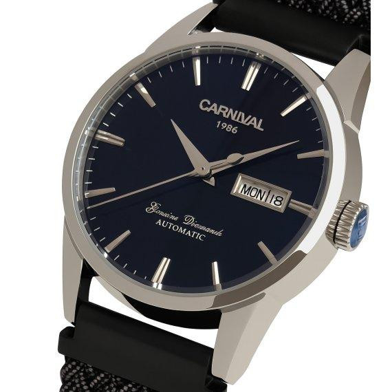 Годинник чоловічий механічний Carnival Flagman Magnetic Grey (2 ремінці) Київ - фото 1