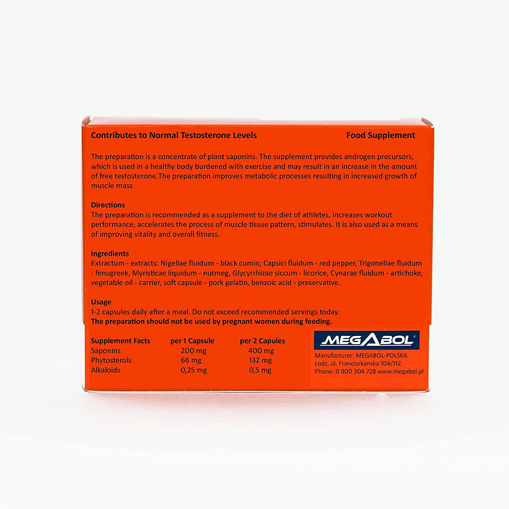 Бустер тестостерона Megabol Biosterol 36 caps Луцк - изображение 2