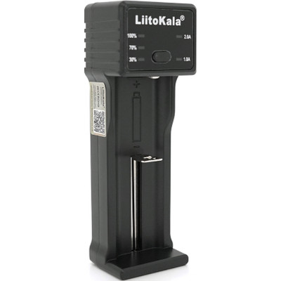 Зарядний пристрій для акумуляторів Liitokala 1 Slot, LED disp, USB, Li-ion/3.7V/3.8V, Li-Fe/3.2V, Ni-MH/1.2V (Lii-100C) Вінниця - фото 1
