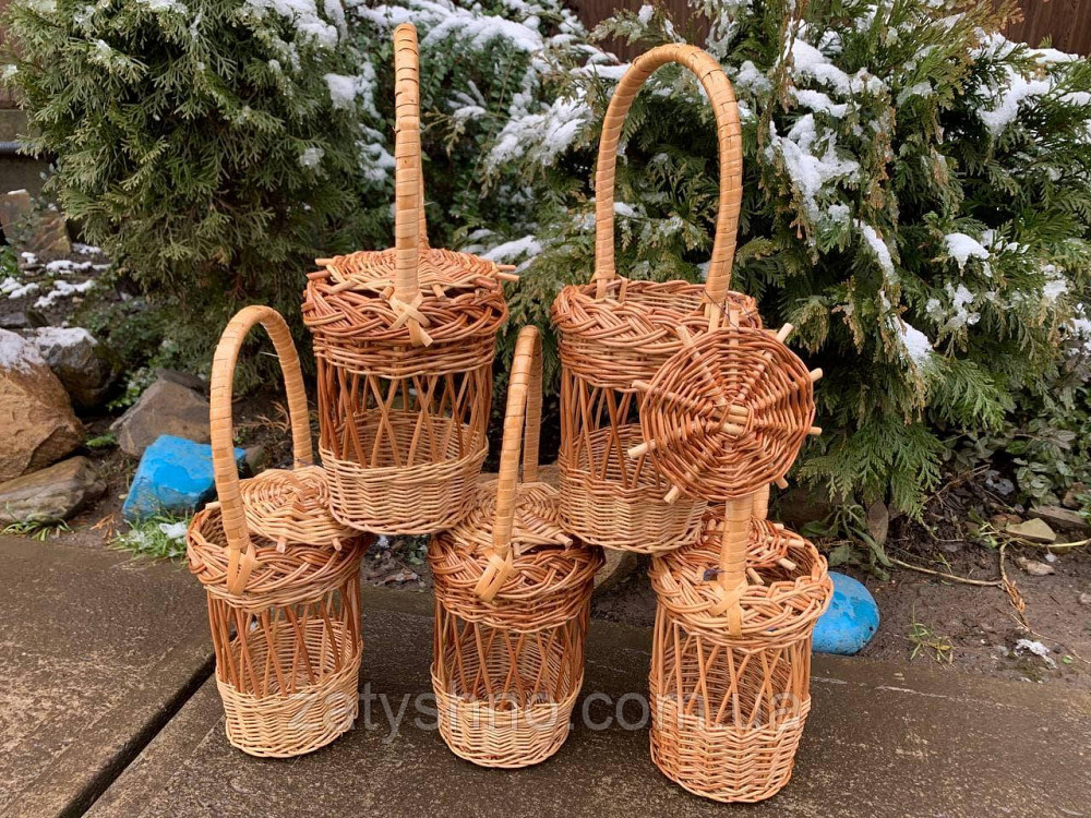 Корзина из лозы под литровую банку Киев - изображение 3