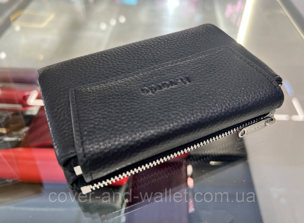 Стильний жіночий шкіряний гаманець чорного кольору невеликого розміру Helen Verde 232 Київ - фото 9
