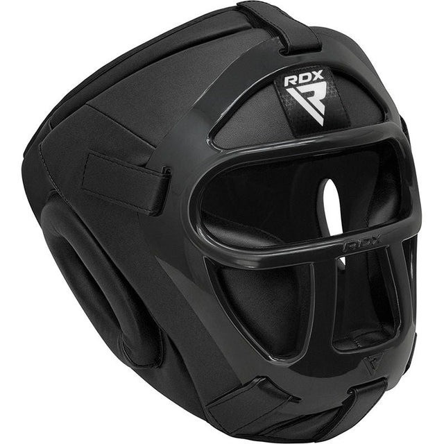 Боксерський шолом RDX T1 Grill Full Black M (капа в комплекті) Кам'янське - фото 3