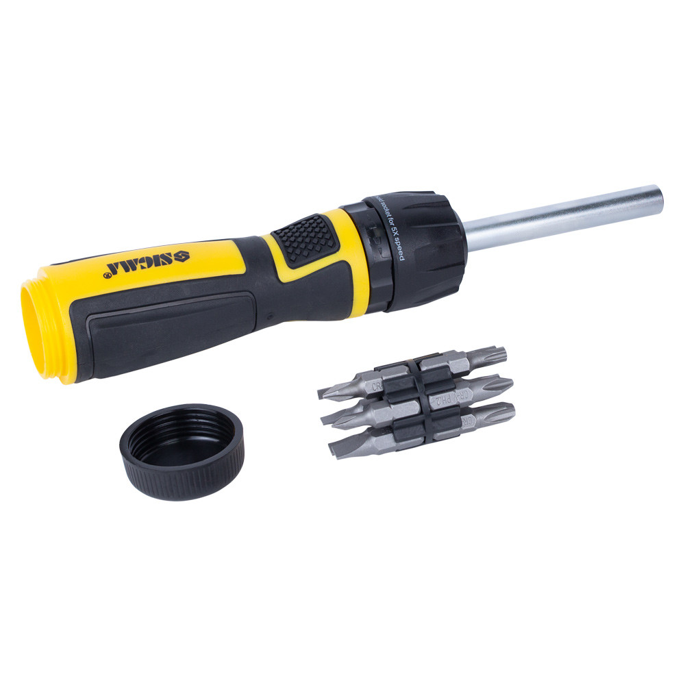 Sigma Отвертка с реверсом высокоскоростная + биты 12шт CrV Mega SIGMA (4009821) Київ - фото 2