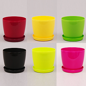 Горщик для квітів з підставкою "Магнолія" 155мм (кольори в асортименті) Харків