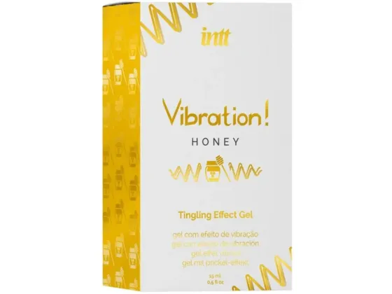 Рідкий вібратор Intt Vibration Honey (15 мл), густий гель, дуже смачний, діє до 30 хвилин Львів