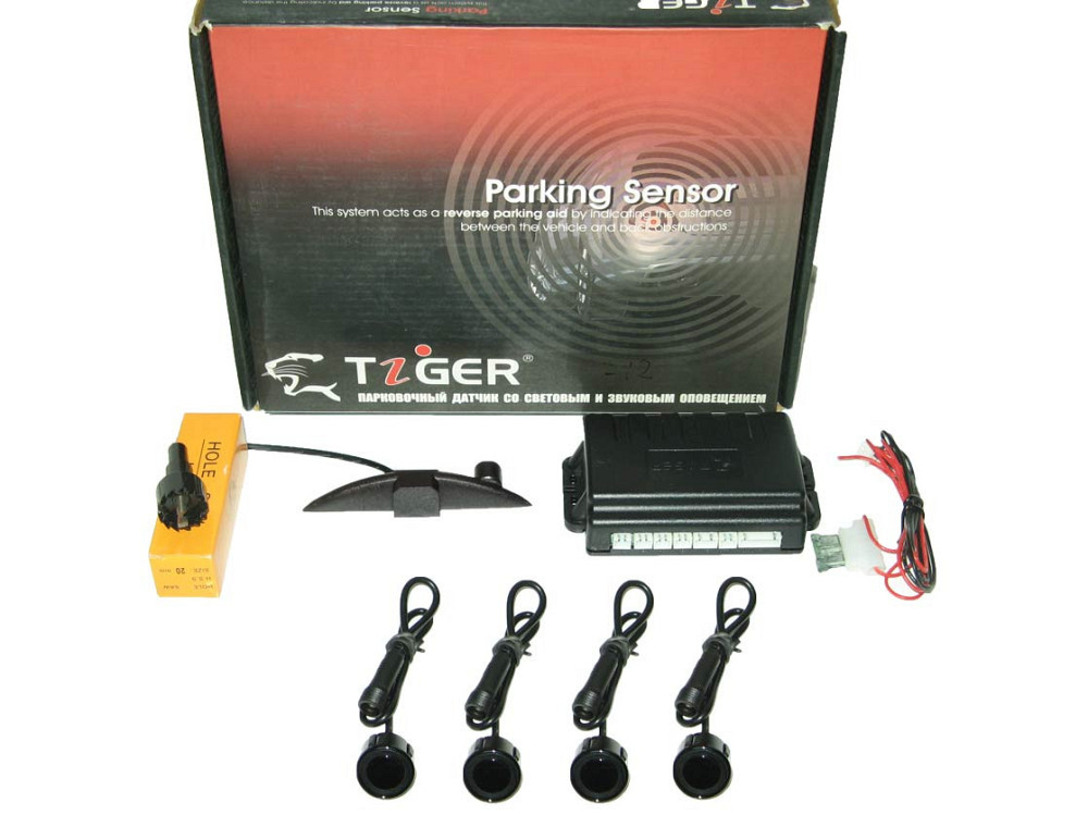 Парктроник TIGER TG-P4LED 4 дат Black/black D=20mm (компл.) Винница - изображение 3