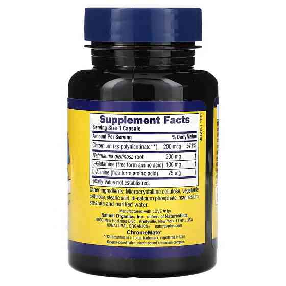 Контроль сахара Nature's Plus Sugar Control, Dieter's Companion 60 Capsules Луцк