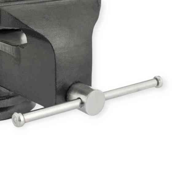 Тиски поворотные 200 мм 360 градусов, чугун, сьемные губки закаленая сталь, усиленные Мукачево