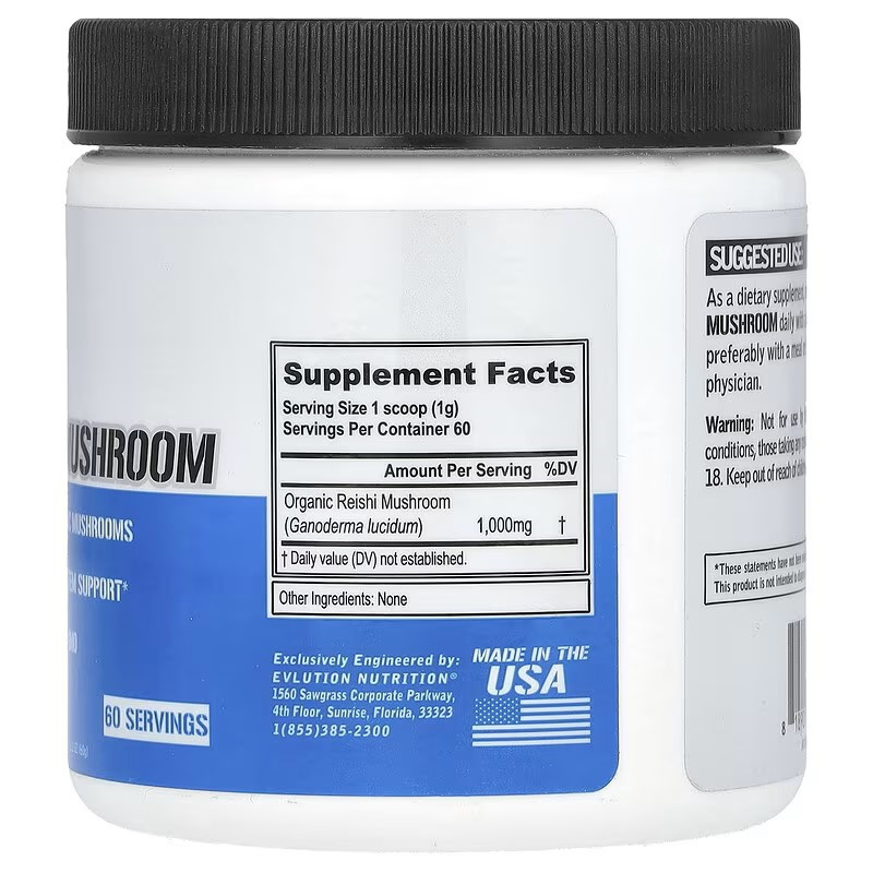 Екстракт гриба рейші Evlution Nutrition Reishi Mushroom 60 g Луцьк - фото 2