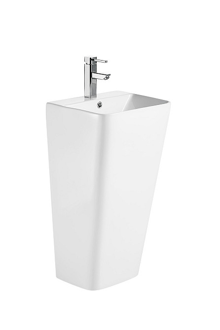 Раковина моноблок Mixxus STYLE-1101 з отвором під змішувач та переливом 440х380х830mm   ( MI6696 ) 37126 Харьков - изображение 4