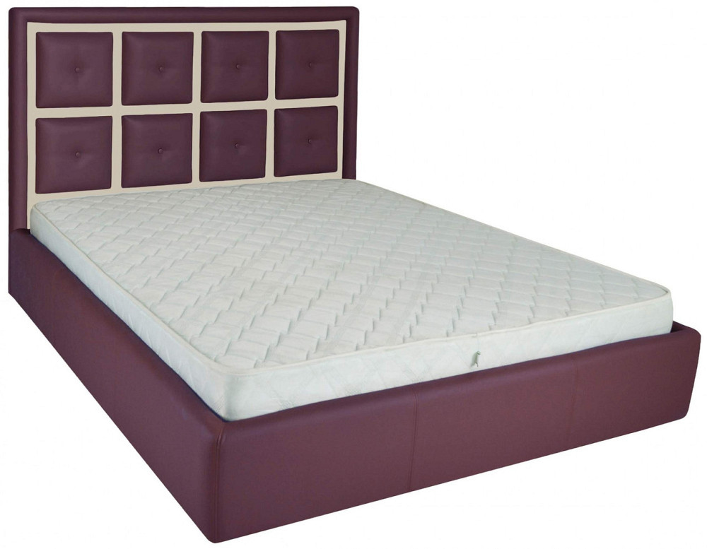 Кровать Двуспальная Windsor Comfort 180 х 190 см Fly 2216/2207 С подъемным механизмом и нишей для белья Фиолетово-бежевый Днепр - изображение 5