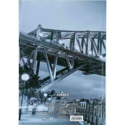 Книга записная Axent Glory А4 в твердом переплете 96 листа клетка (8422-566-A) Винница