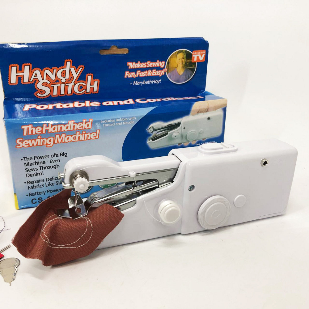 Портативна маленька міні-ручна швейна машина HANDY SWITCH CS-101B, Зручна ручна швейна машинка XM-11 Львів - фото 15