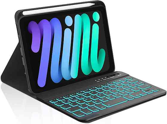 Чохол-клавіатура для iPad Mini 6/7 (2021/2024) з RGB підсвіткою Дніпро