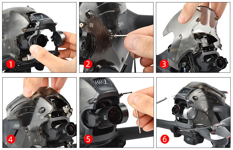 Змінна прозора панель DJI FPV з кріпленням 1/4 STARTRC 1109425 Київ - фото 4