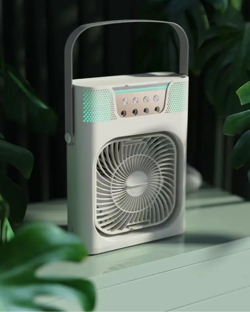 Міні вентилятор із контейнером для льоду Зволожувач повітря, Кабель живлення USB type-C, 10 вт, 3 швидкості Одеса - фото 8
