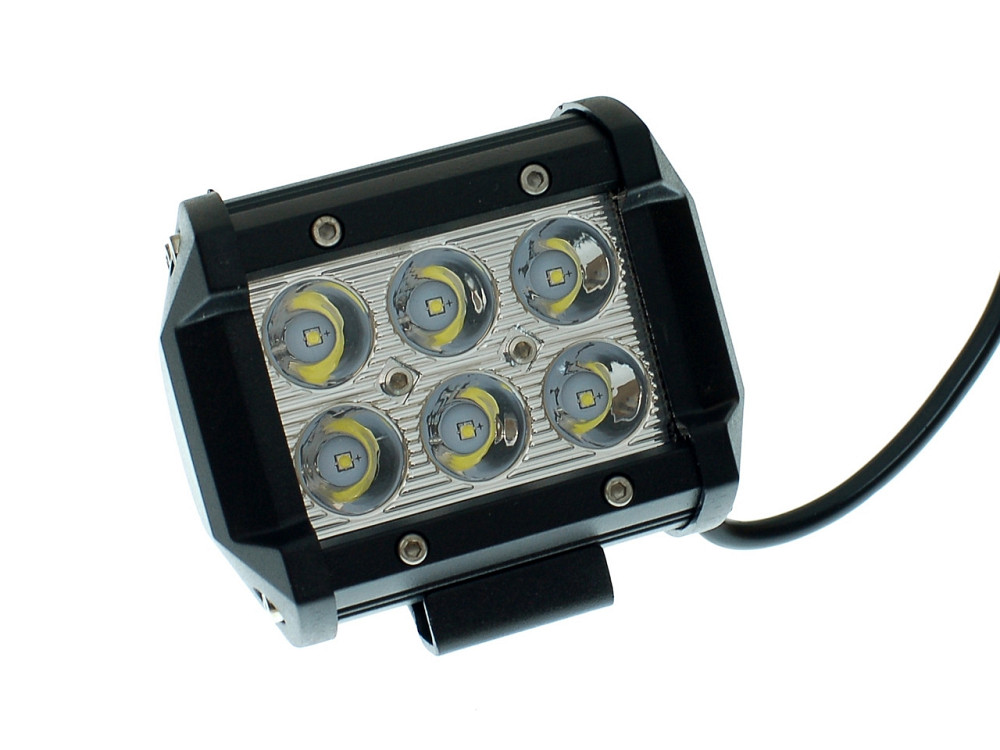 Світлодіодна фара AllLight C-18W 6chip CREE spot 9-30V нижній кріплення Харків - фото 1