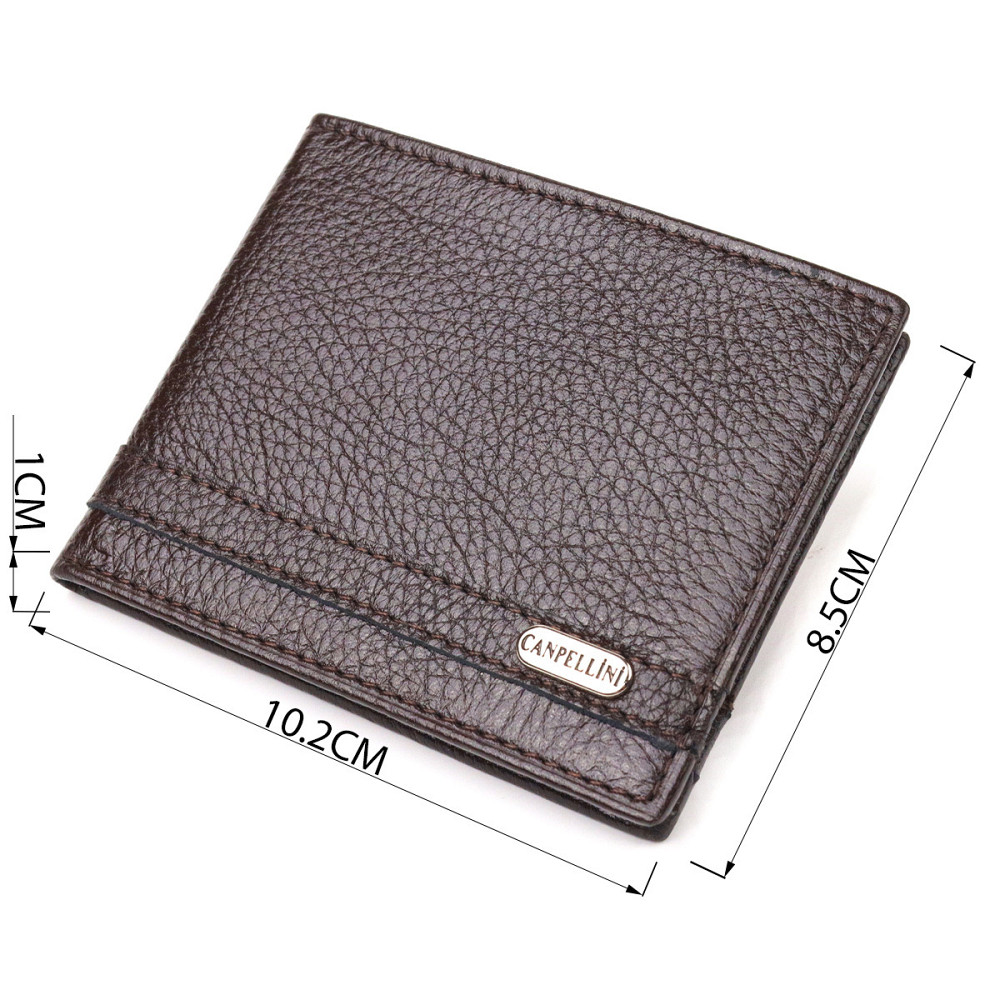 Надежный зажим из натуральной зернистой кожи CANPELLINI 21517 Коричневый Киев - изображение 8