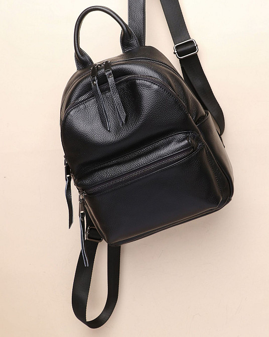 Женская сумка наплечная на каждый день 31х27х15, рюкзак для каждого дня, черная Киев - изображение 7