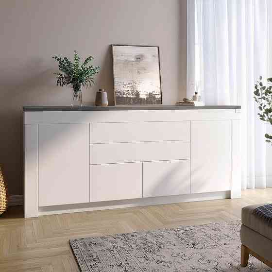 Великий комод LION Ларрі-2 Нiмфея альба/Антрацит (LION-041057) ТОП Львів