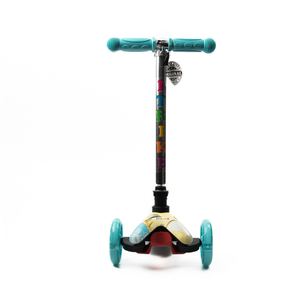 Самокат дитячий триколісний ITRIKE MINI BB 3-013-4-F-WP8 зі світними колесами, Блакитний Кам'янець-Подільський - фото 4