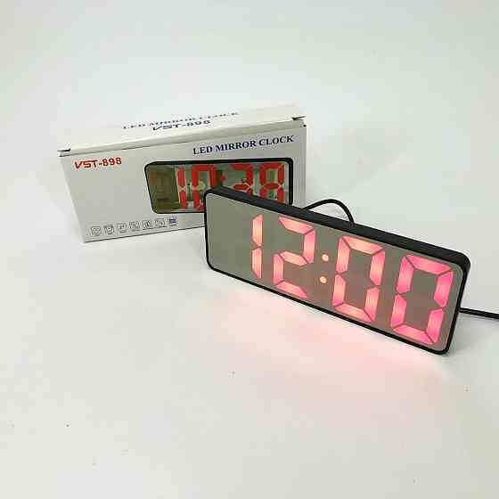 Настільний годинник з led підсвіткою VST-898-1, Розумний настільний годинник, OL-857 Годинники електронні Київ