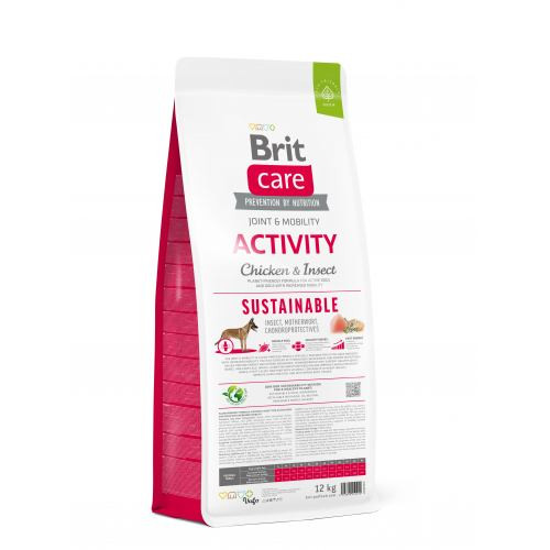 Корм сухий Brit Care Dog Sustainable Activity для дорослих собак з підвищеною активністю з куркою та комахами 12 кг Київ - фото 3