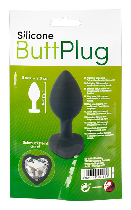 Анальна пробка - Silicone Butt Plug Sex Aura Київ - фото 1