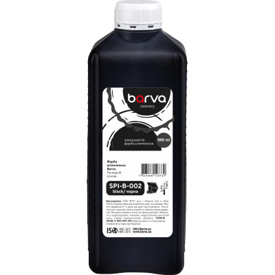 Краска штемпельная Barva 900 мл черная (SPI-B-002-09L) Винница - изображение 1