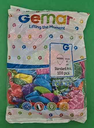 Повітряні кульки асорті пастель 8" (21 см) 100 шт (1 пач.) Харків