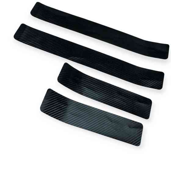 Плівка захисна від сколів "на пороги" 500х 70мм (2шт) + 300х чорна карбонова Мукачево