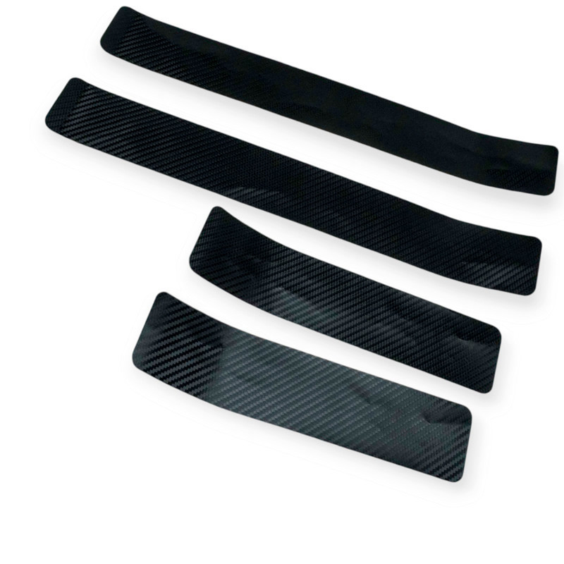 Плівка захисна від сколів "на пороги" 500х 70мм (2шт) + 300х чорна карбонова Мукачево - фото 1