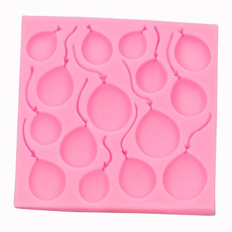 Молд силиконовый Шарики 96 на 96 мм розовый Киев - изображение 5