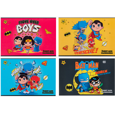 Альбом для рисования Kite DC Comics, 12 листов (DC24-241) Винница - изображение 1
