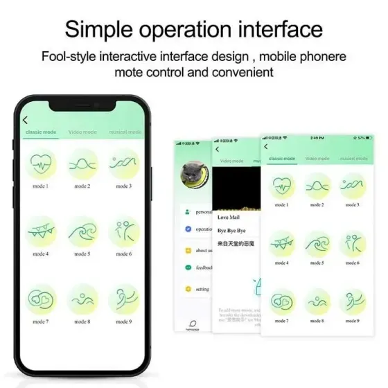 Анальная смарт пробка силиконовая Smart Rose с 9 режимами 3,3 см Красный Винница