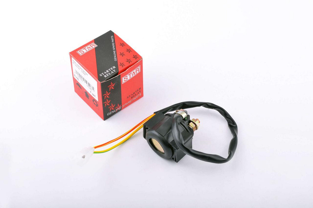 Реле електростартера скутер 4 Т Китай 50, мопед Дельта, мотоцикл Альфа Мукачево - фото 1