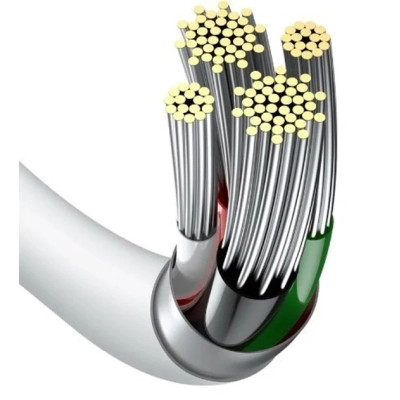 Дата кабель USB 2.0 AM to Lightning 1.5m Superior Fast Charging 2.4A white Baseus (CALYS-B02) Вінниця - фото 7