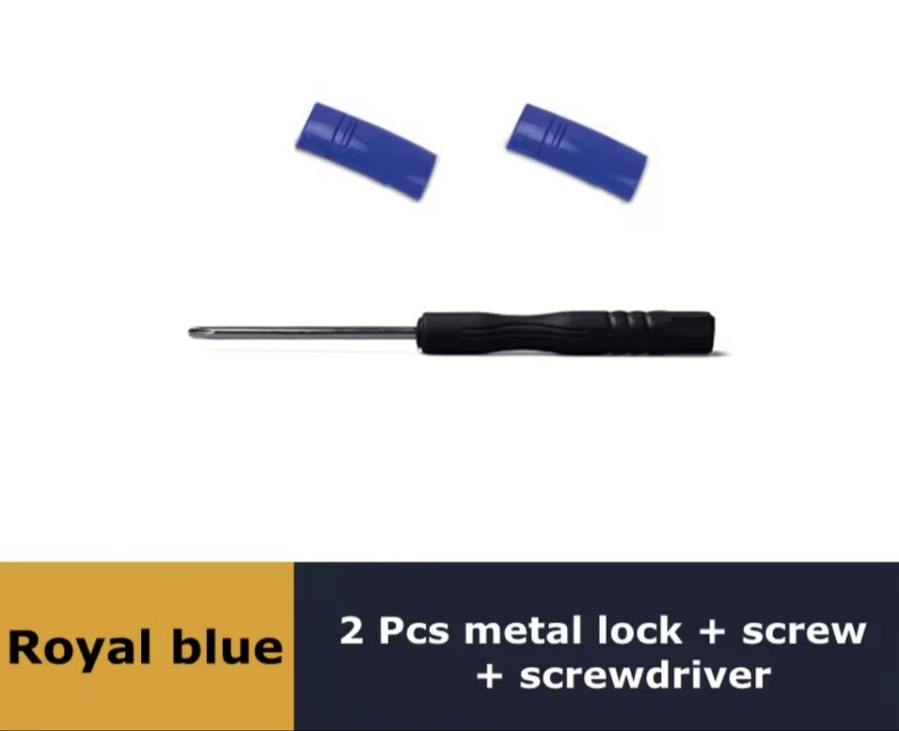 Застібка для шнурків магнітна  металева  Синій Смела - изображение 1