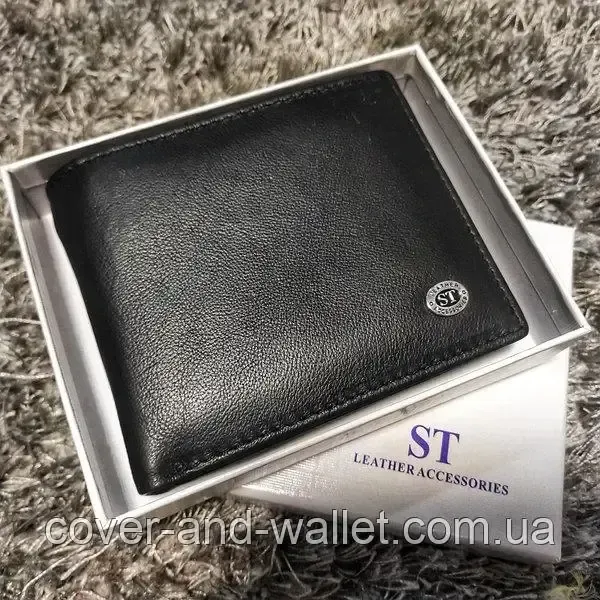 Чоловічий шкіряний гаманець на магнітах без застібки ST 4 Київ - фото 10