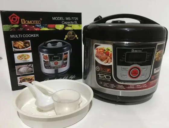 Мультиварка Domotec 7726-MS на 5 л, 12 програм. Мультиварка з антипригарним покриттям 1500 Вт. Київ
