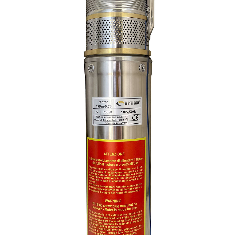 Насос свердловинний з підв. стійк. до піску OPTIMA  4SDm3/11 0.75 кВт 80м + пульт+кабель 1,5м NEW Тернопіль - фото 3