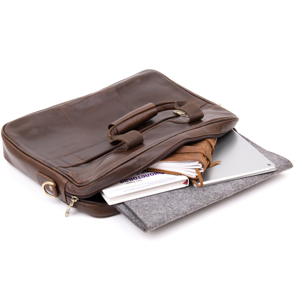 Сумка для ноутбука Коричнева (Vintage) Київ - фото 1