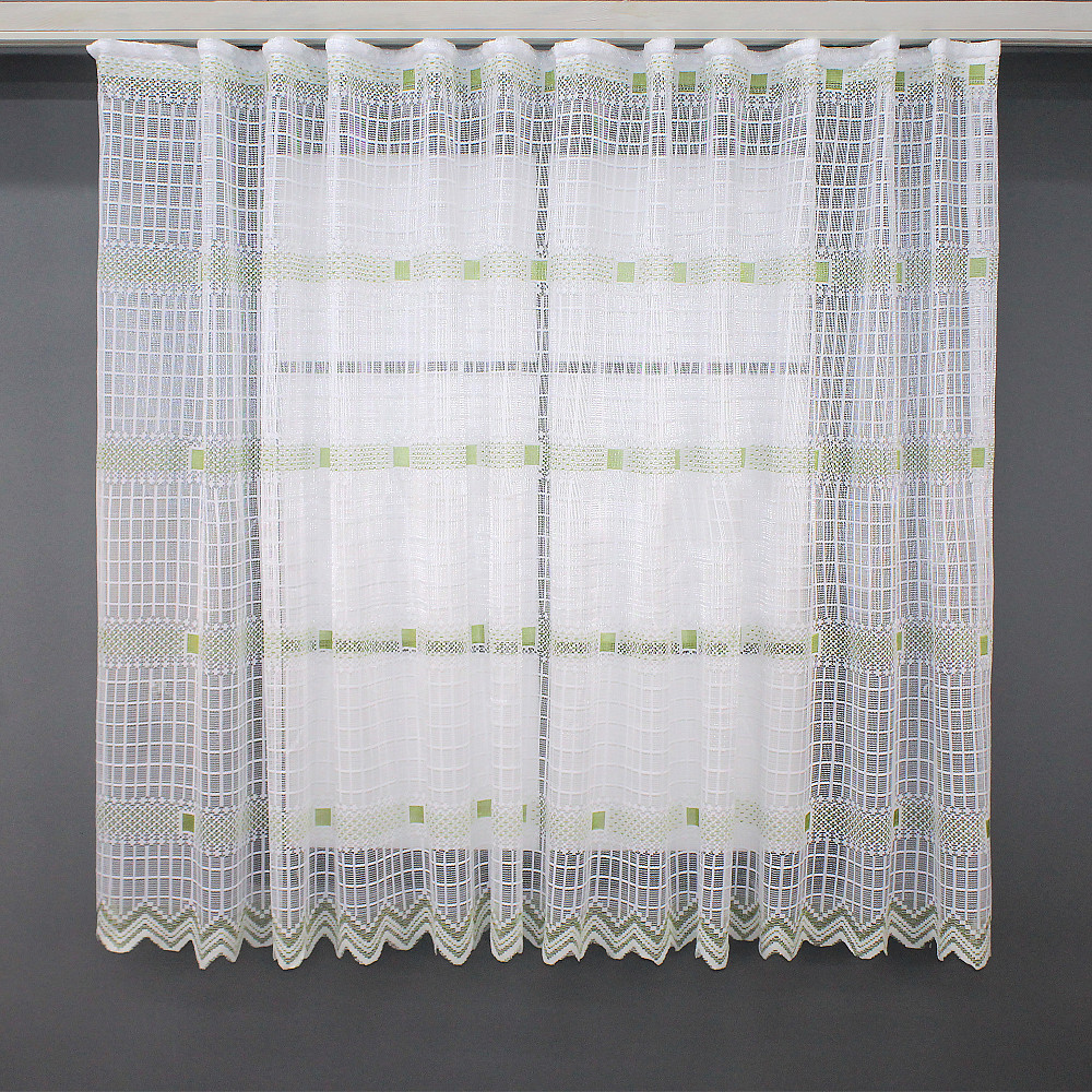 Тюль VR-Textil 1230т Juli Сетка Белый с зеленым 300х150 см (40-132) Киев - изображение 1