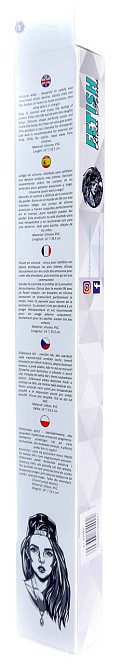 Силиконовый флогер ( длина 37 см ) Fetish Boss Series - Silicone Whip Purple 14